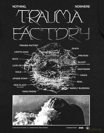 Nothing,Nowhere: Unisex T-Shirt: Digital Landscape (Black) (Large)