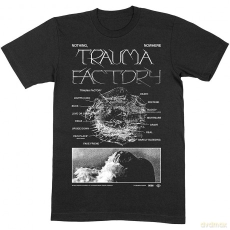 Nothing,Nowhere: Unisex T-Shirt: Trauma Factor V.2 (Black) (XX-Large)