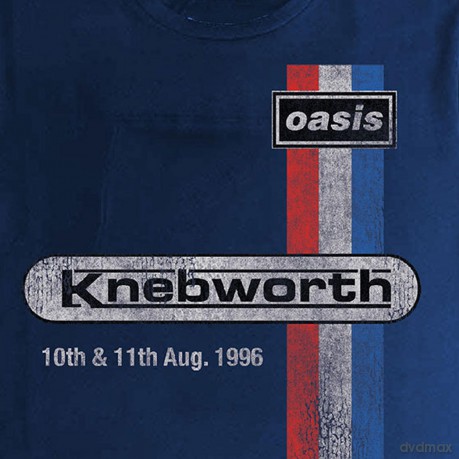 Oasis: Ladies Crop Top: Knebworth '96 (Navy Blue) (Medium)