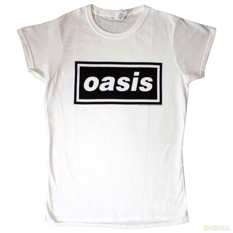 Oasis: Ladies T-Shirt: Decca Logo (White) (XX-Large)