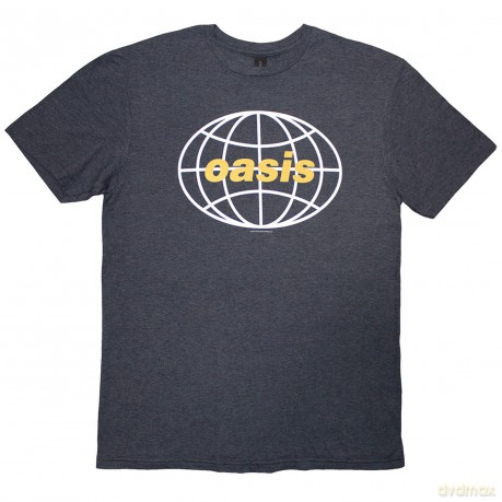 Oasis: Unisex T-Shirt: 1998 World Tour - USA/Canada (Navy Blue) (Back Print) (Small)