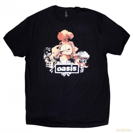 Oasis: Unisex T-Shirt: Atomic Collage (Black) (Medium)