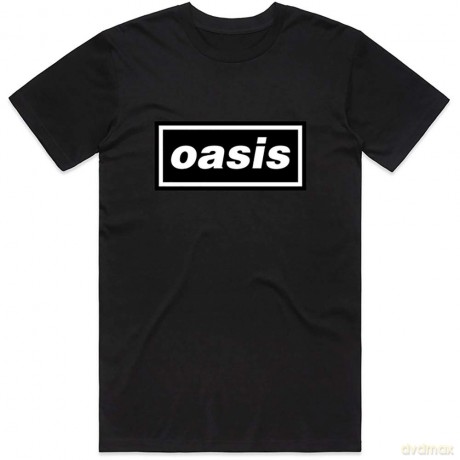 Oasis: Unisex T-Shirt: Decca Logo (Black) (Medium)