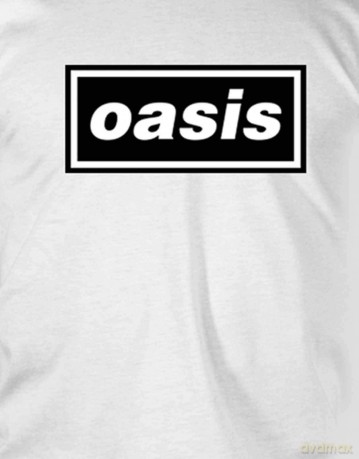 Oasis: Unisex T-Shirt: Decca Logo (White) (Small)
