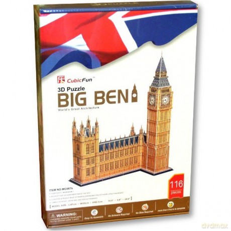 PUZZLE 3D Zegar Big Ben duży zestaw [PUZZLE]