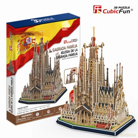 Puzzle 3d Duży Zestaw Sagrada Familia [PUZZLE]