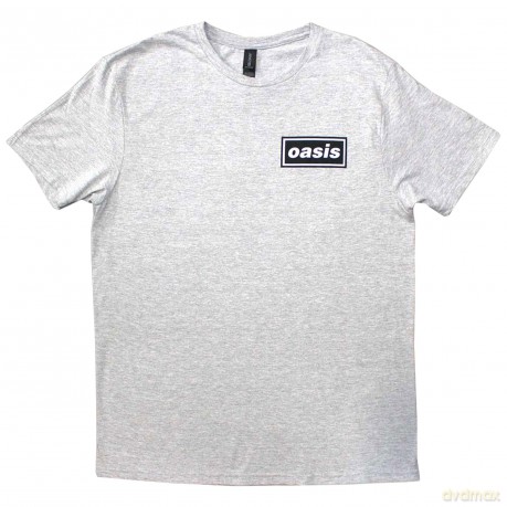 Oasis: Unisex T-Shirt: Definitely Maybe Promo (Grey) (Back Print) (Small)