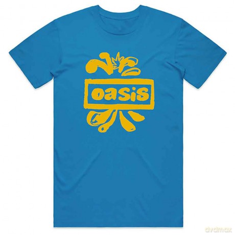 Oasis: Unisex T-Shirt: Drawn Logo (Sapphire Blue) (XX-Large)