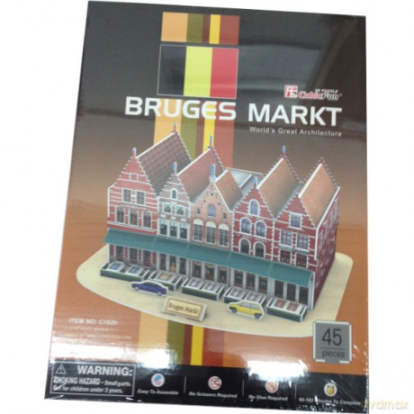 PUZZLE 3D Rynek W Brugii [PUZZLE]
