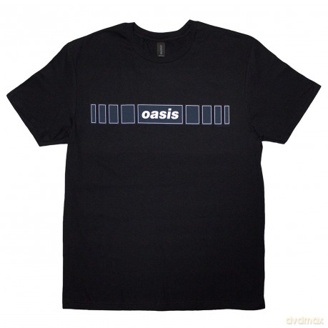 Oasis: Unisex T-Shirt: Horizontal Bars Logo (Black) (Large)