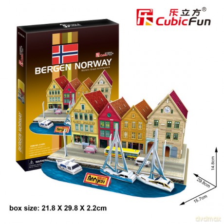 PUZZLE 3D Port W Bergen [PUZZLE]