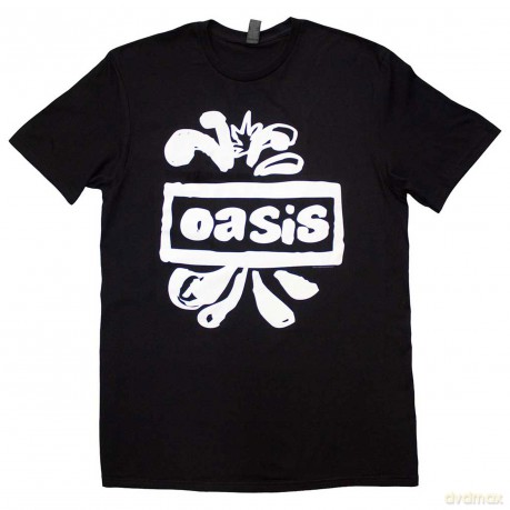Oasis: Unisex T-Shirt: Logo Splat (Black) (X-Large)