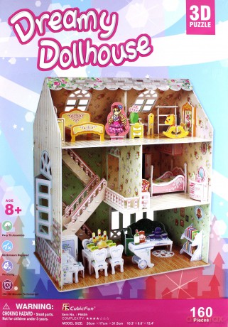 PUZZLE 3D Domek Dla Lalek Dreamy [PUZZLE]