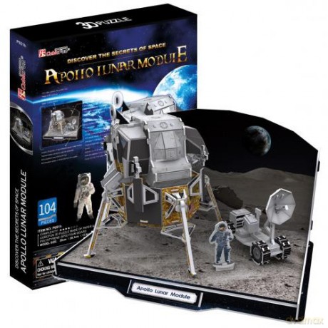 PUZZLE 3D Moduł Księżycowy Apollo [PUZZLE]