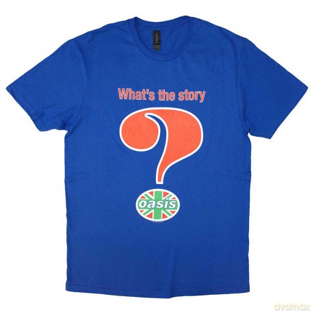 Oasis: Unisex T-Shirt: Question Mark (Blue) (Medium)