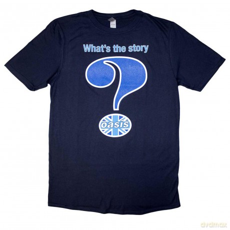 Oasis: Unisex T-Shirt: Question Mark (Navy Blue) (XX-Large)