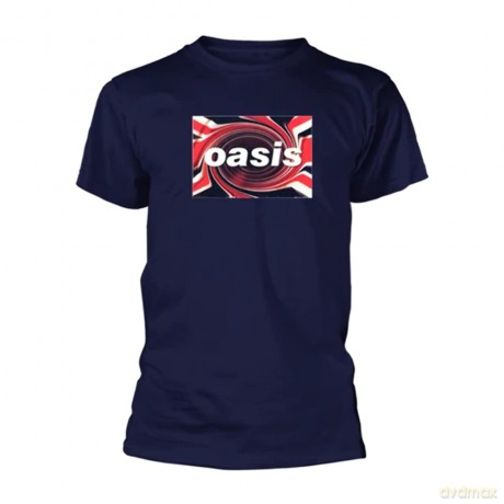Oasis: Unisex T-Shirt: Union Jack (Navy Blue) (Medium)