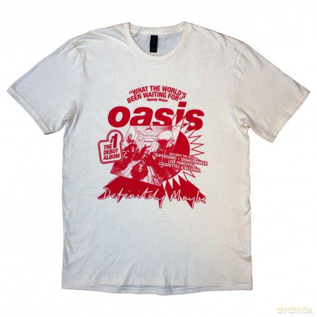 Oasis: Unisex T-Shirt: What The World's Been Waiting For (Natural) (XX-Large)