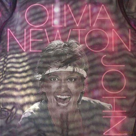 Olivia Newton-John: Ladies Long Sleeve Crop Top: Physical (Purple) (Mesh) (Small)