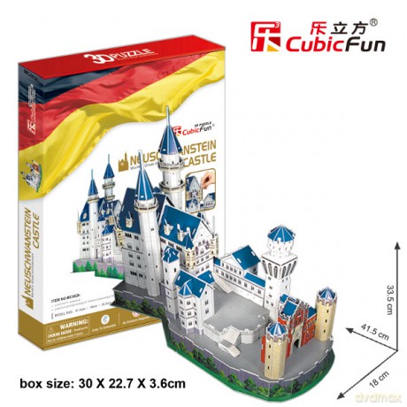 PUZZLE 3D Zamek Neuschwanstein [PUZZLE]