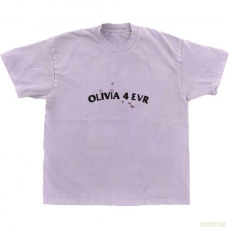 Olivia Rodrigo: Unisex T-Shirt: Olivia 4 Evr Brutal (Purple) (Ex-Tour) (X-Large)