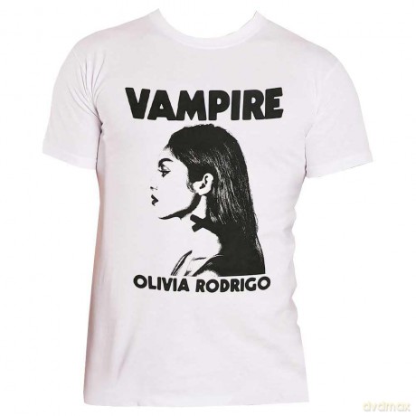 Olivia Rodrigo: Unisex T-Shirt: Vampire (White) (XX-Large)
