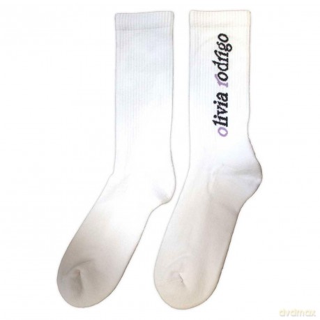Olivia Rodrigo: Unisex Terry Socks: Spill Your Guts (White) (UK Size 4 - 7)