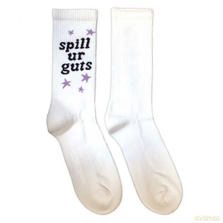 Olivia Rodrigo: Unisex Terry Socks: Spill Your Guts (White) (UK Size 7 - 11)