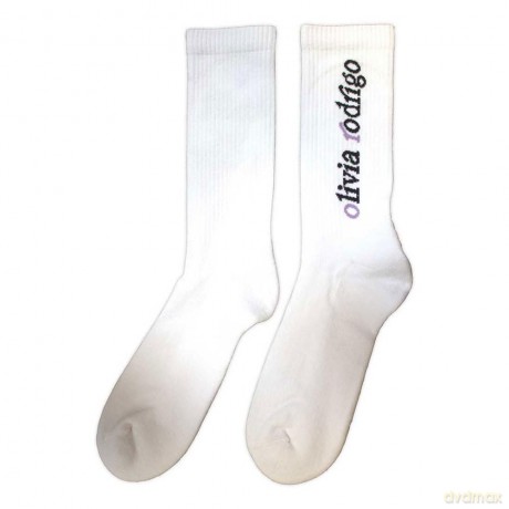 Olivia Rodrigo: Unisex Terry Socks: Spill Your Guts (White) (UK Size 7 - 11)