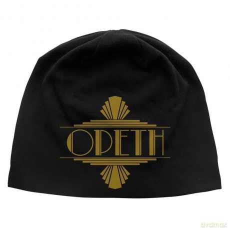Opeth: Unisex Beanie Hat: Art Deco Logo JD Print (Black)