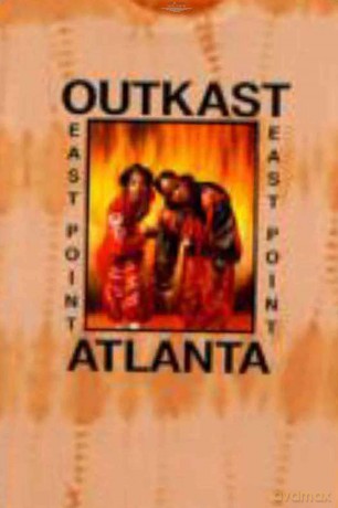 Outkast: Unisex T-Shirt: Atlanta (Orange) (Wash Collection) (Large)
