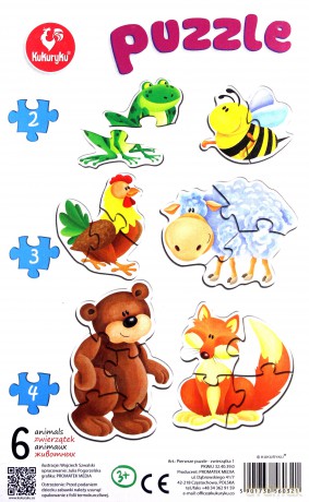 PROMATEK Pierwsze Puzzle, Zwierzątka 1 [PUZZLE]