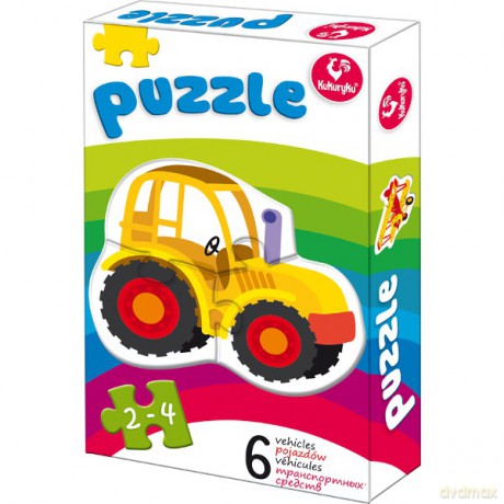 PROMATEK Pierwsze Puzzle, Pojazdy [PUZZLE]