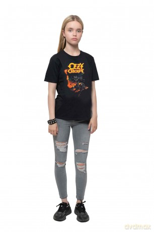 Ozzy Osbourne: Kids T-Shirt: Demon Bull (Black) (7-8 Years)