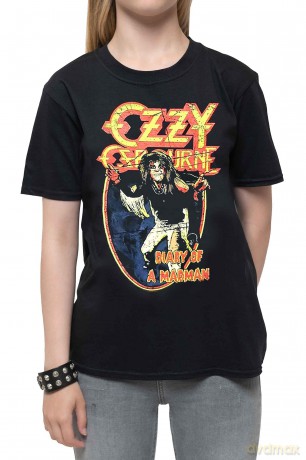 Ozzy Osbourne: Kids T-Shirt: Vintage Diary of a Madman (Black) (11-12 Years)