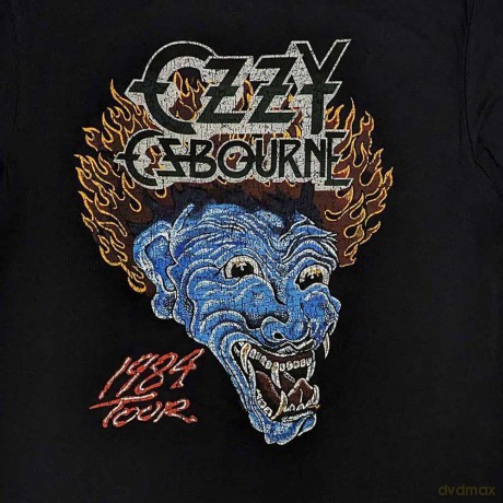Ozzy Osbourne: Unisex T-Shirt: Bark At The Moon Tour '84 (Black) (Back Print) (Small)