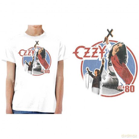 Ozzy Osbourne: Unisex T-Shirt: Blizzard of Ozz '80 (White) (X-Large)