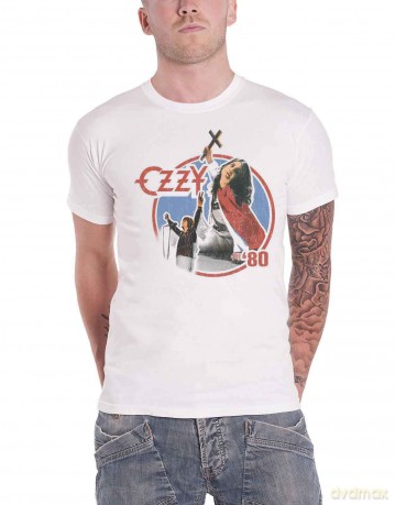 Ozzy Osbourne: Unisex T-Shirt: Blizzard of Ozz '80 (White) (XX-Large)