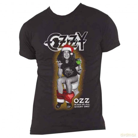 Ozzy Osbourne: Unisex T-Shirt: Ozz Bless Us All (Black) (Small)