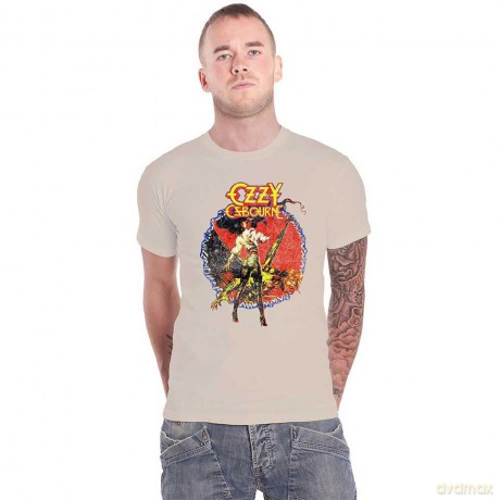 Ozzy Osbourne: Unisex T-Shirt: The Ultimate Sin Tour '86 (Natural) (Back Print) (Medium)