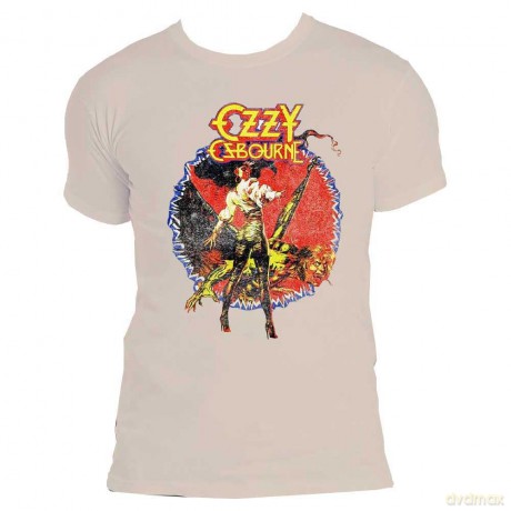 Ozzy Osbourne: Unisex T-Shirt: The Ultimate Sin Tour '86 (Natural) (Back Print) (Medium)