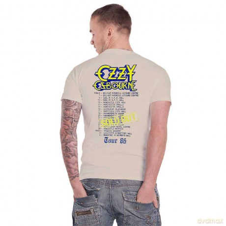 Ozzy Osbourne: Unisex T-Shirt: The Ultimate Sin Tour '86 (Natural) (Back Print) (XX-Large)
