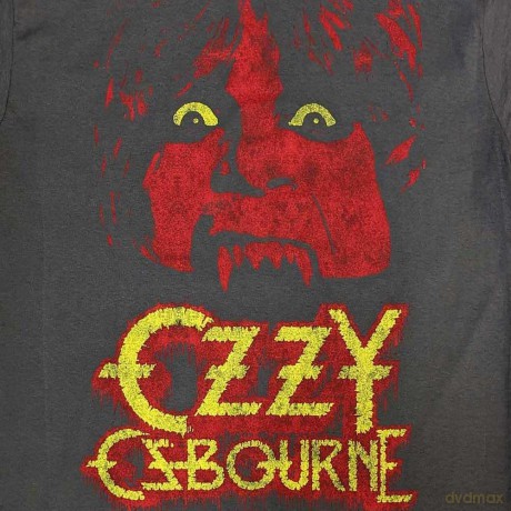 Ozzy Osbourne: Unisex T-Shirt: Yellow Eyes Jumbo (Charcoal Grey) (Small)