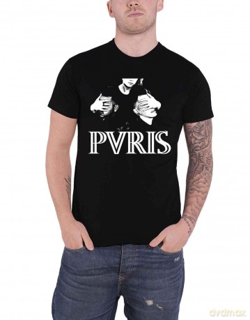Pvris: PVRIS Unisex T-Shirt: Hands (Black) (Large)