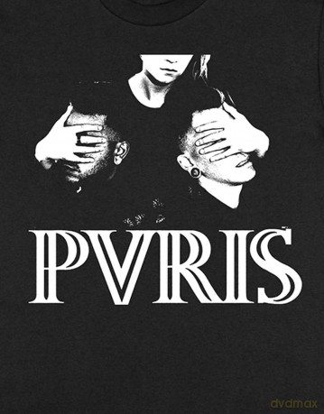Pvris: PVRIS Unisex T-Shirt: Hands (Black) (Large)