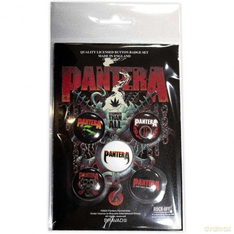 Pantera: Button Badge Pack: Stay Away From Me