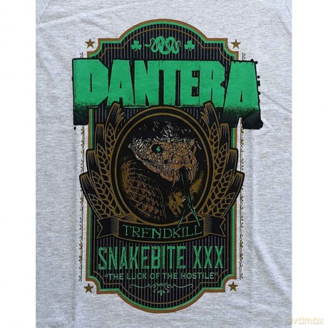 Pantera: Ladies T-Shirt: Snakebite XXX Label (Heather Grey) (XX-Large)