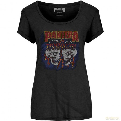 Pantera: Ladies Tee: Domination (Scoop Neck) (X-Large)