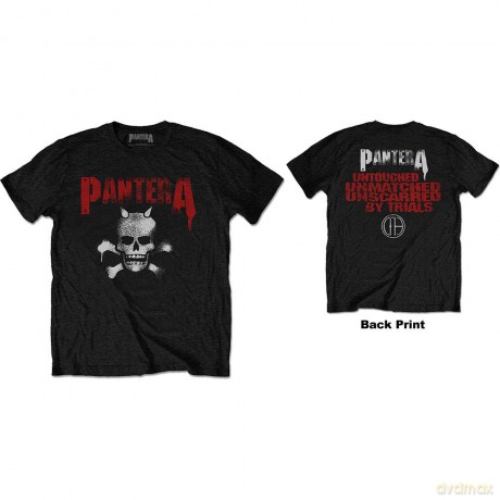 Pantera: Men's Tee: Horned Skull Stencil (Back Print) (Small)