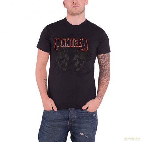 Pantera: Men's Tee: Watermarked Skulls (Medium)
